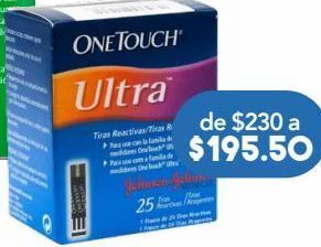 Farmacia San Pablo One touch ultra tiras caj c/25pz oferta