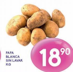 Alsuper Papa blanca sin lavar  kg oferta