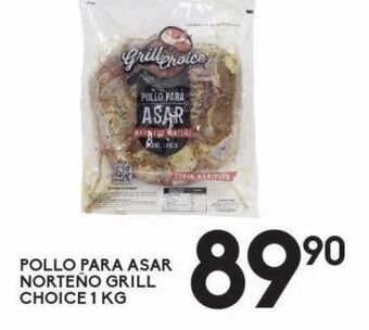 Pollo para asar norteño grill choice 1kg