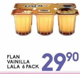 Alsuper Flan vainilla lala 6 pack oferta