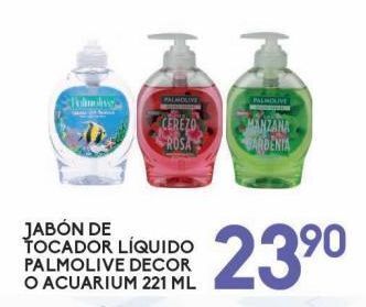 Jabón de tocador líquido palmolive decor o acuarium 221ml