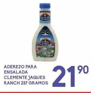 Alsuper Aderezos para ensalada clemente jacques ranch 237g oferta