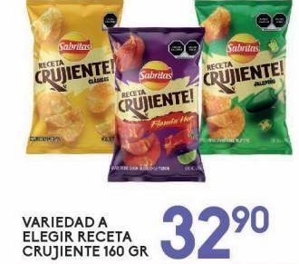 Alsuper Receta crujiente sabritas 160g oferta