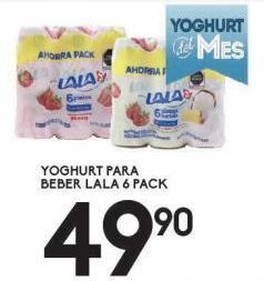 Yoghurt para beber lala 6 pack