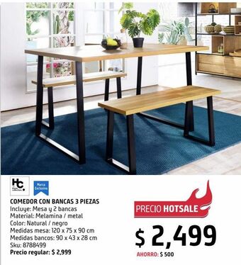 Sodimac Homecenter Set comedor cauly oferta