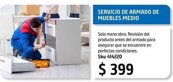 Servicio de armado de muebles medio