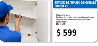 Sodimac Homecenter Servicio de armado de muebles complejo oferta