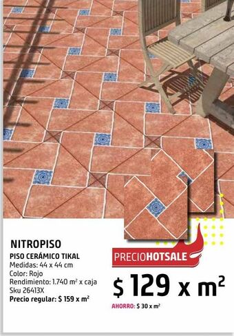 Piso ceramico tikal