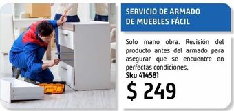 Sodimac Homecenter Servicio de armado de muebles facíl oferta