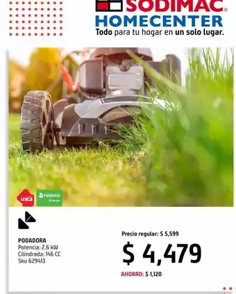 Sodimac Homecenter Podadora cortacesped 146cc karson oferta