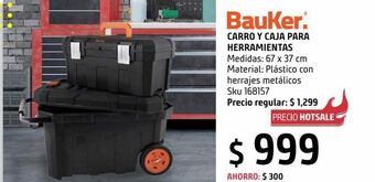 Sodimac Homecenter Carro de herramientas + caja bauker oferta