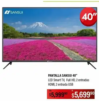 Pantalla sansui 40"