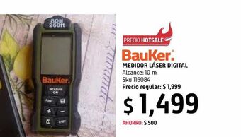 Sodimac Homecenter Medidor digital laser bauker oferta