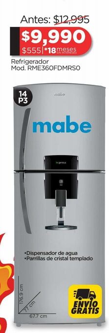Refrigerador mabe