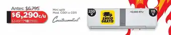 Chedraui Aire acondicionado mini split oferta