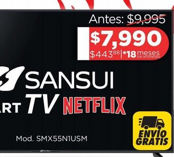 Chedraui Smart tv sansui oferta