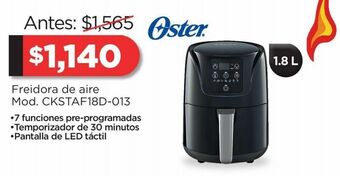 Chedraui Freidora de aire oster oferta