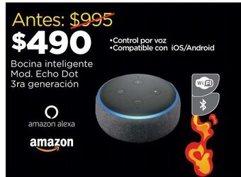 Chedraui Bocina inteligente 3ra generación oferta