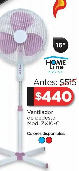 Chedraui Ventilador de pedestal home line oferta