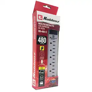 RadioShack Supresor de Picos Multicontacto Koblenz SS 480 / 480 joules / 6 contactos / Blanco oferta