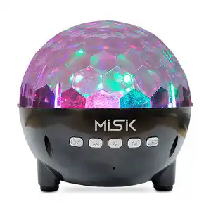 RadioShack Bocina Bluetooth Led Misik Disco Ball MS221 / Negro con plata oferta