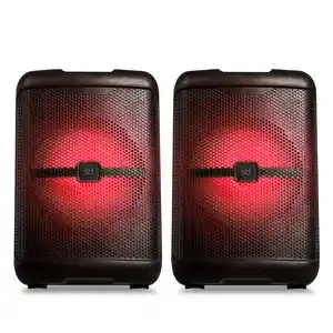 Bocinas Bluetooth Led STF Coloso / Negro / 2 piezas