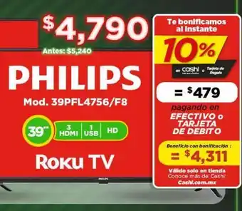 Bodega Aurrerá Smart tv 39" roku oferta