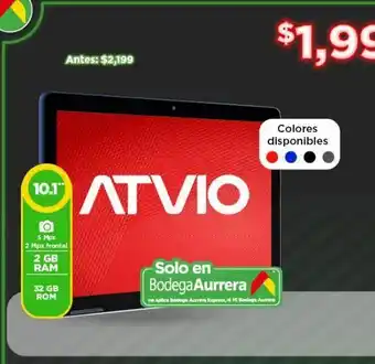 Bodega Aurrerá Tablet atvio oferta