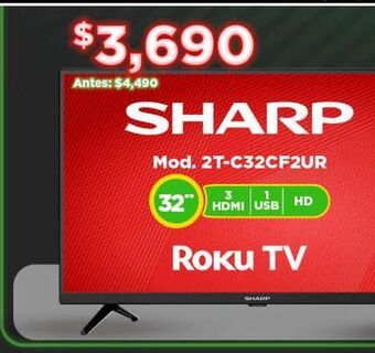 Bodega Aurrerá Smart tv 32" roku oferta