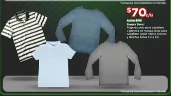 Bodega Aurrerá Playera polo simply basic oferta