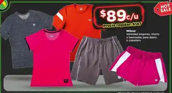 Bodega Aurrerá Playeras, shorts o bermudas para dama o caballero oferta