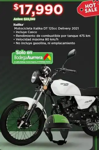 Bodega Aurrerá Motocicleta italika dt 125cc delivery 2021 oferta
