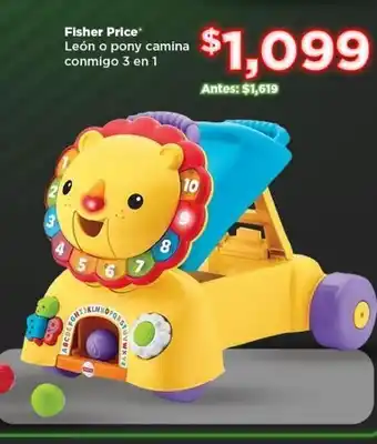 León o pony camina conmigo 3 en 1 fisher price