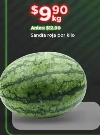 Bodega Aurrerá Sandía roja por kilo oferta