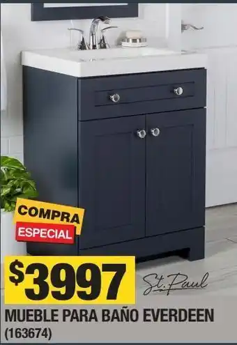 The Home Depot Mueble para baño everdeen oferta