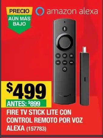 Control tv stick lite con control remoto por voz amazon alexa