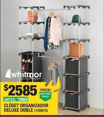 The Home Depot Closet organizador deluxe doble oferta