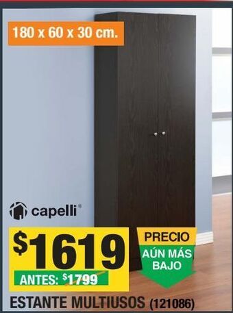 Estante multiusos especial 180x60x30 cm expresso