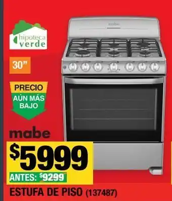 Estufa de piso mabe