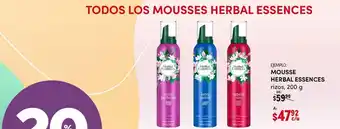 Mousse herbal essences 200g