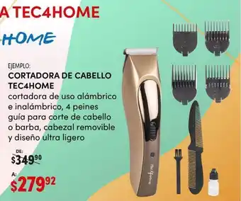 Cortadora de cabello tec4home