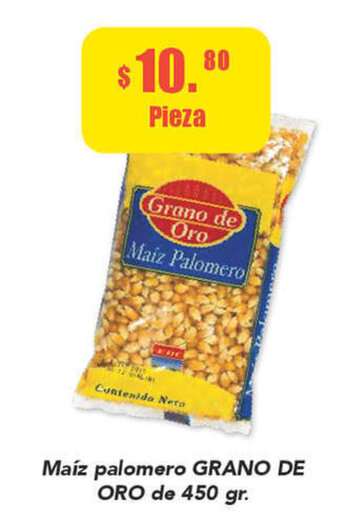 Maiz palomero GRANO DE ORO de 450 gr