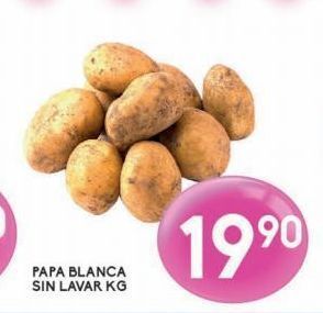 Alsuper Papa blanca sin lavar kg oferta
