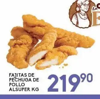 Fajitas de pechuga de pollo alsuper kg