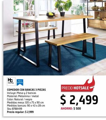 Sodimac Homecenter Set comedor cauly oferta