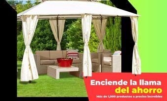Sodimac Homecenter Pérgola rectangular metal 295 x 395 cm oferta