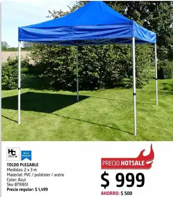 Sodimac Homecenter Toldo plegable 2x3 m. oferta