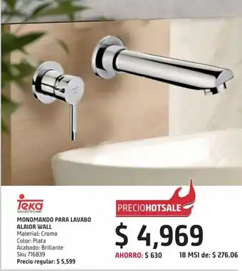 Sodimac Homecenter Monomando lavabo alaior oferta