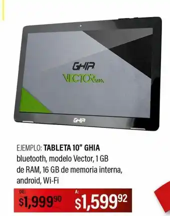 Tablet 10" ghia