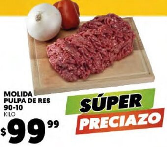 Merco Molida Pulpa De Res 90-10 oferta